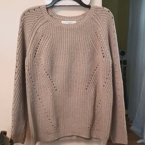 Workshop Republic Clothing woman's sweater.  Light Taupe